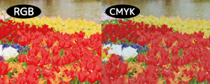 図説：RGB画像とCMYK画像について